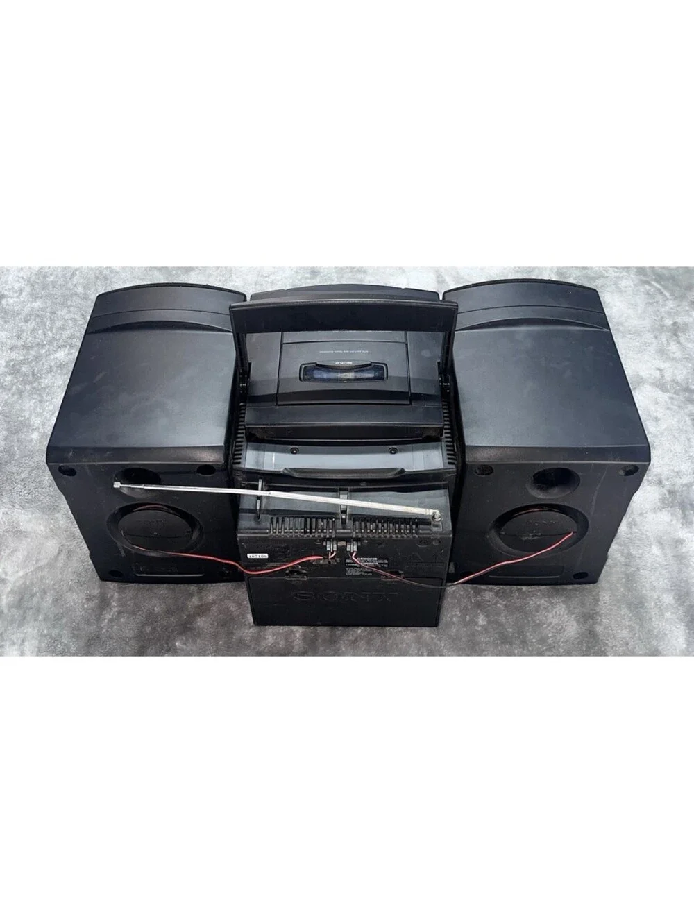 Sony 6 CD Changer/Tape Vtg 90's Ghetto Blaster Bookshelf Boombox CFD-626 WORKS